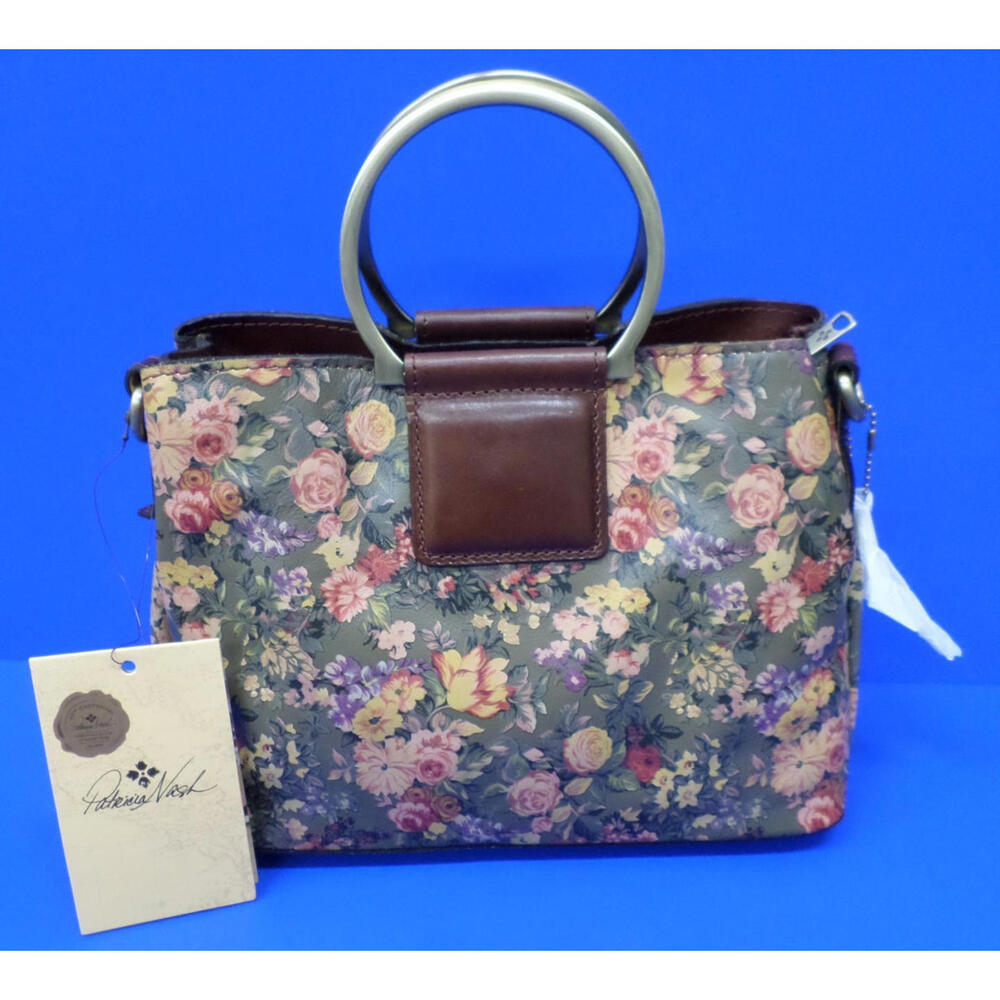 Patricia Nash English Country Collection EMPOLI SATCHEL Double Handle Crossbody